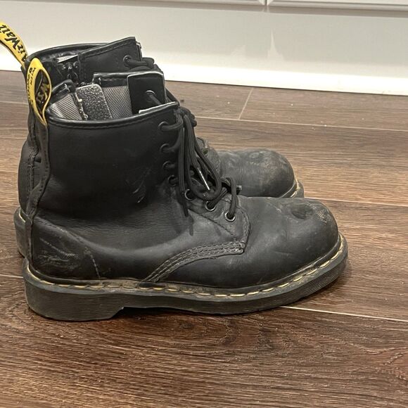 Dr. Martens Maple Zip Steel Toe Safety Shoe Slip Resistant Women's Size 7 Black - Picture 3 of 12